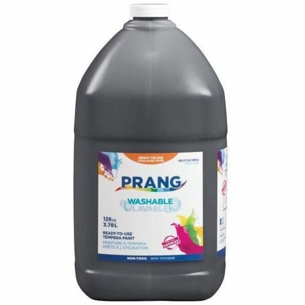 Prang Washable Tempera Paint, Black, 1 Gallon 10609 - main