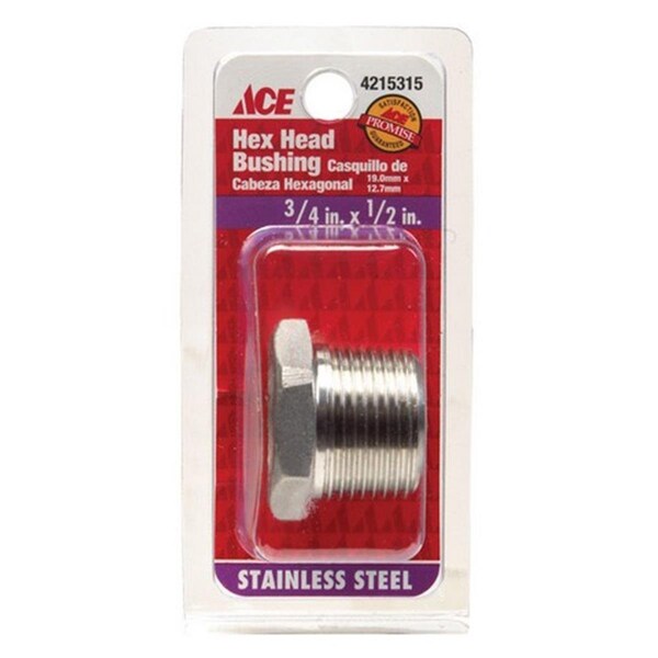 Smith-Cooper S3014HB006004CS 0.75 x 0.5 in. Hex Bushing 4215315 - main