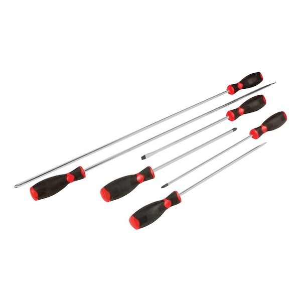 Performance Tool 6 pc. Screwdriver Set, Jumbo, Magnetic Tips, Chrome Vanadium W30898 - main