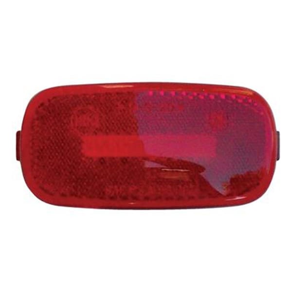 Baystate Valterra 4 x 2 in. Euro Style Turn Signal-Parking-Side Marker Light Lens - Red V46-52717 - main
