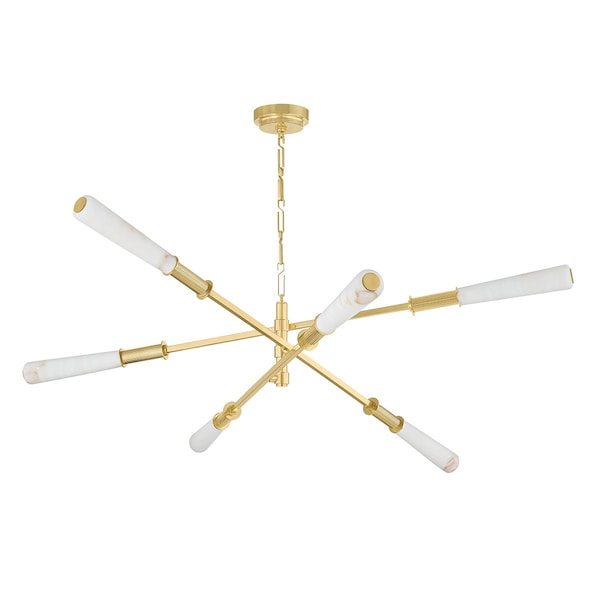 Corbett Lighting Dashiell 60 in. Chandelier Vintage Polished Brass 490-60-VPB - main