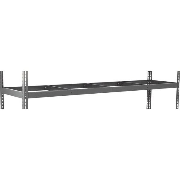 Global Industrial Additional Shelf, Double Rivet, No Deck, 96inW x 48inD, Gray 502439 - main