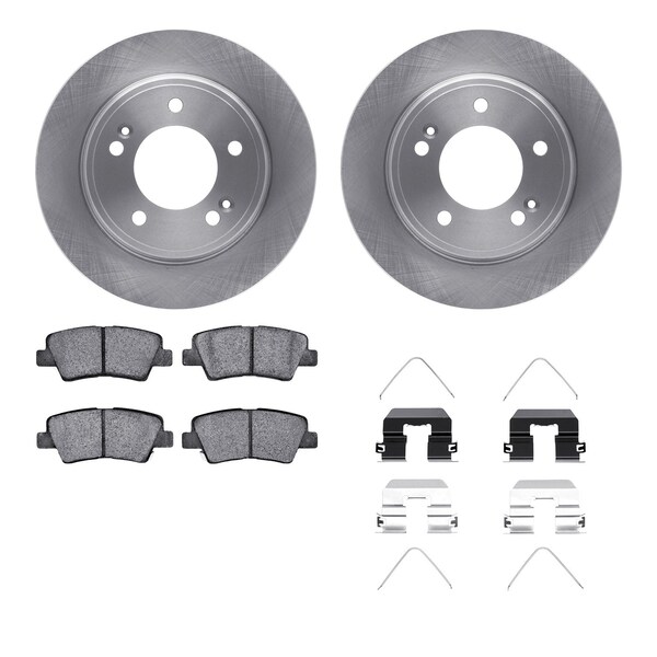 Dynamic Friction Co DFC Brake Rotor with 5000 Brake Pads and Hardware Kit 6512-21170 - main