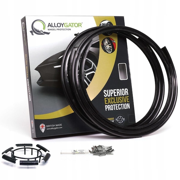 Araba Vector KIT4BLCKV3 24 ft. Wheel Rim Protector, Black - Set of 4 AR3288039 - main