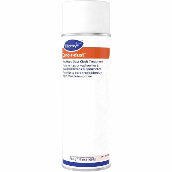 Diversey Conq-r-Dust Dust Mop/Dust Cloth Treatment, Amine Scent, 17oz, PK12 904751 - main