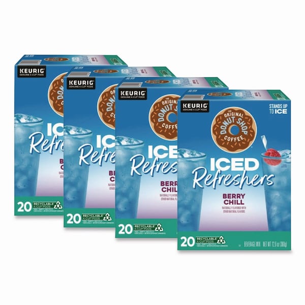 The Original Donut Shop ICED Refreshers K-Cup Pods, Berry Chill, 80PK 5000384762 - main