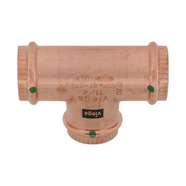 Viega ProPress tee P1 1.25 P2 1.25 P3 1.25 copper 77442 - main