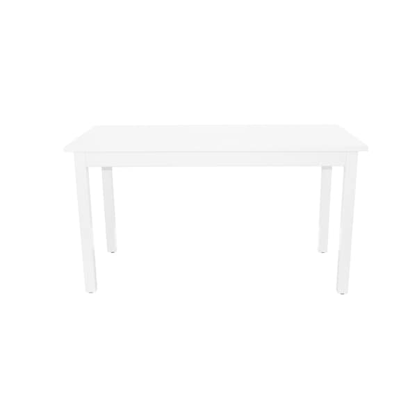 Homeroots 60" White Solid Wood Dining Table 548927 - main