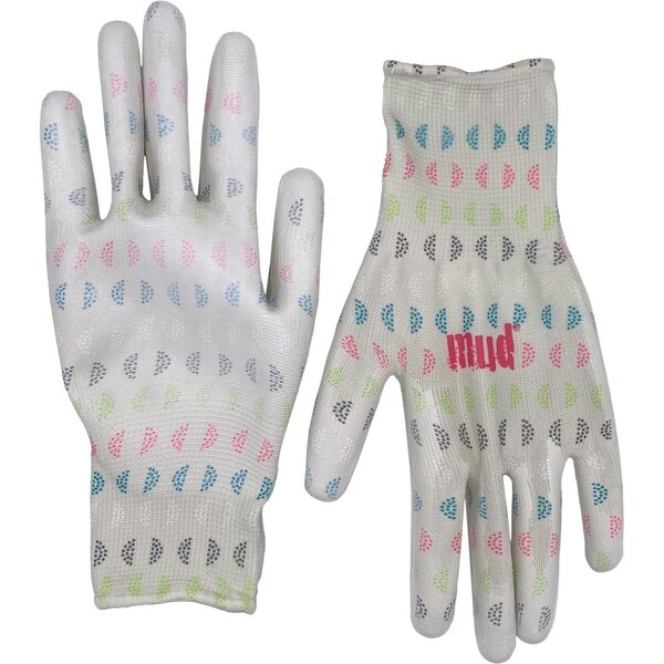 Mud Med/Large Geo Print Polyester Garden Gloves MD33001SG-WML - main