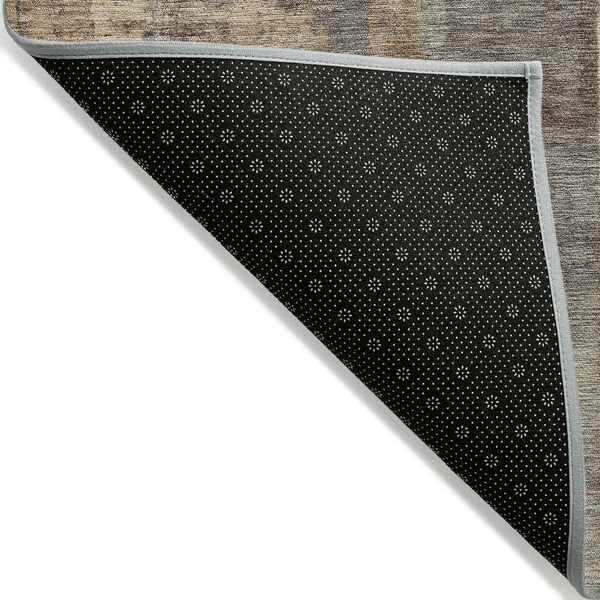 Homeroots 10' X 14' Brown Beige And Charcoal Abstract Washable Indoor Outdoor Area Rug 630764 - main