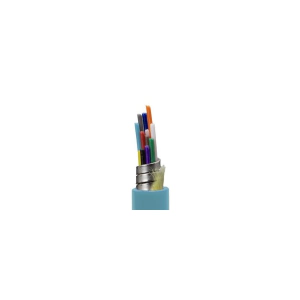 Cable Wholesale Armored 12 Strand Indoor Fiber Optic Distribution Cable, 10Gbit, OM3 50/125 Multimode, 20F2-312NF - main