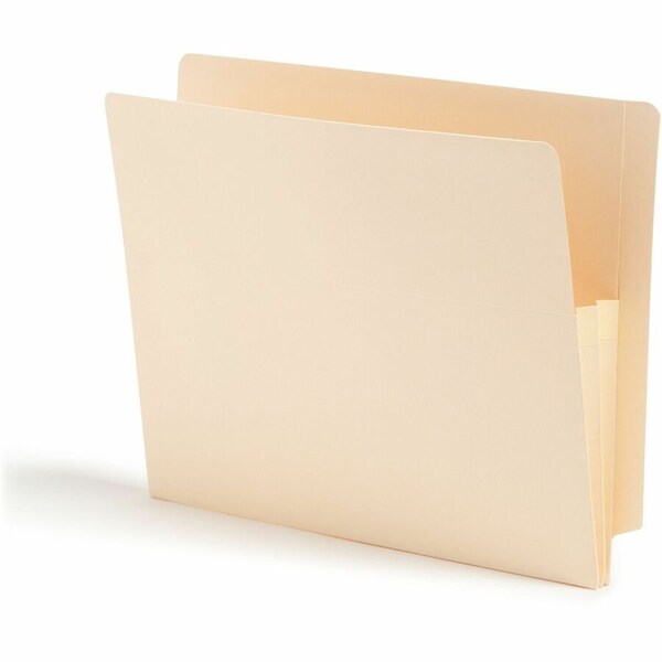 Smead Smead, MANILA END TAB FILE POCKETS, 1.75in EXPANSION, LETTER SIZE, MANILA, 25PK 75114 - main