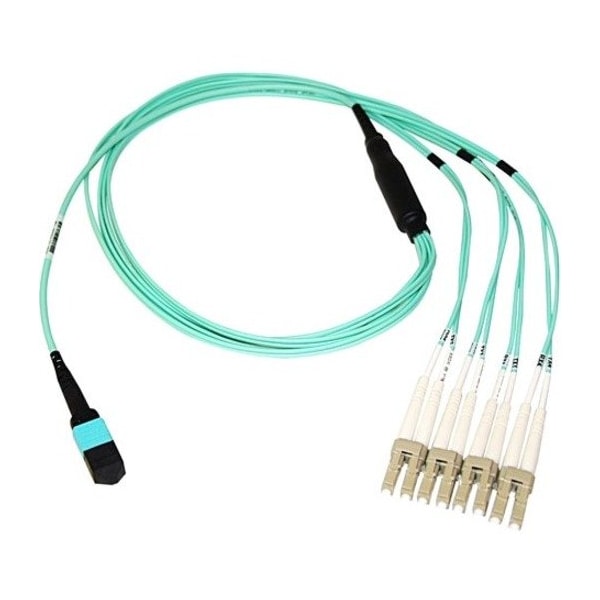 Axiom Mpo Female To 4 Lc Multimode Om3 50/125 Fiber Optic Breakout MP8LCOM3R25M-AX - main