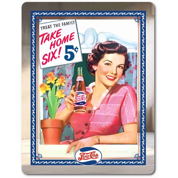 Se-Kure Luxe Pepsi Lady Take 6 mirrored sign PGPO-Take 6 - main
