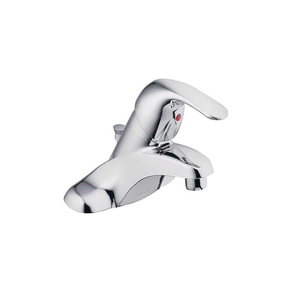Moen Adler Series Bathroom Faucet, 1.2 gpm, 1 Handle, Metal, Chrome Plated, Lever Handle, Low Arc Spout WS84503 - main