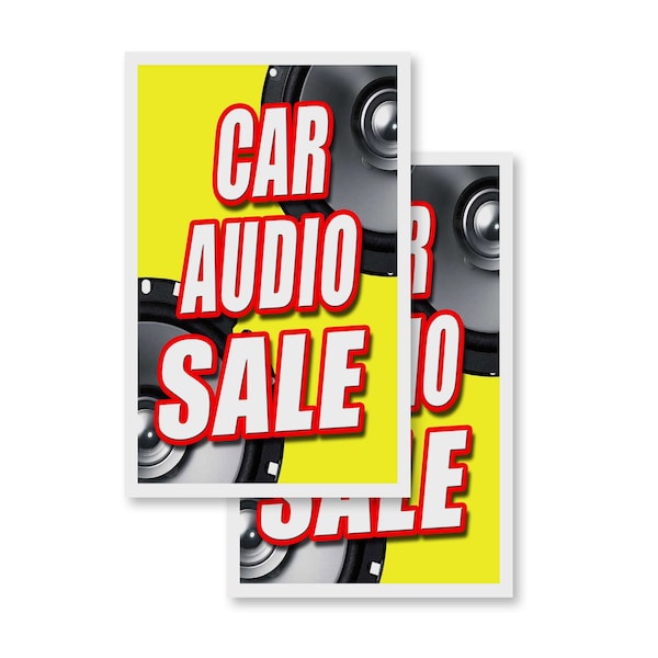 Signmission Car Audio Sale, Vinyl Decals Only 24 Inch x 36 Inch, Vinyl Decal, 2PK DSB-2436-2PACK-Car Audio Sale - main
