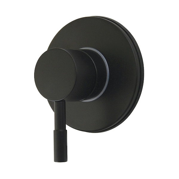 Kingston Brass Single-Handle Six-Way Diverter Valve with Round Trim Kit, Matte Black KS4030DL - main