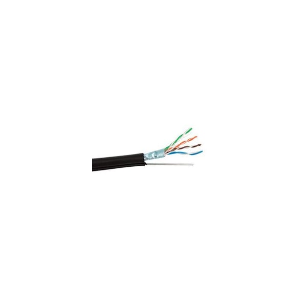 Cable Wholesale Shielded, Cat5e Aerial w/Messenger, 24 AWG , Solid Copper Ethernet Cable, F/UTP, POE 12X6-522NH - main
