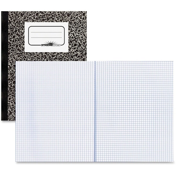 Rediform Permanently Bound Composition Book, Quadrille Rule, 80 10 x 7-7/8 Sheets 43475 - main