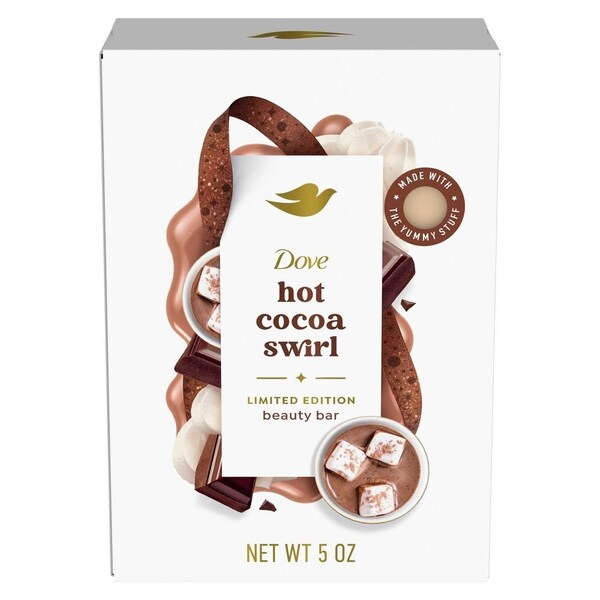 Dove Limited Edition Holiday Treats Hot Cocoa Swirl Beauty Bar Soap, 5 Ounce, 72PK 64387038 - main