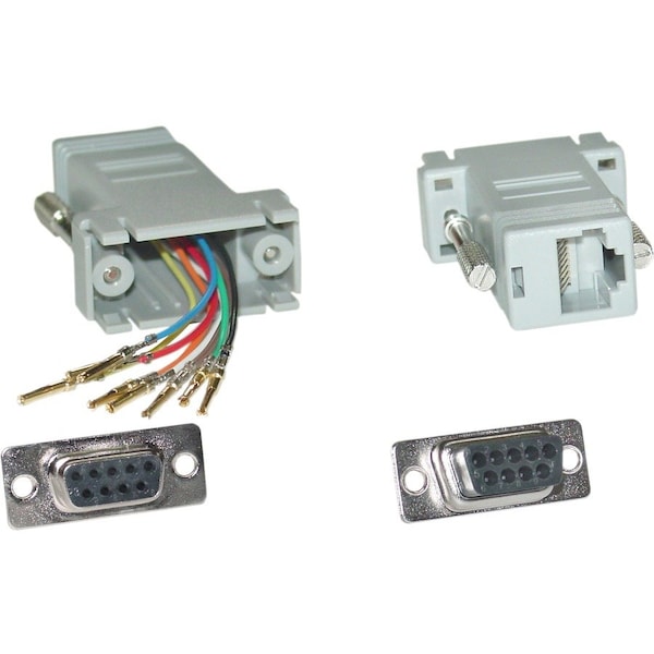 Cable Wholesale Modular Adapter, Gray, DB9 Female to RJ45 Jack 31D1-17400 - main