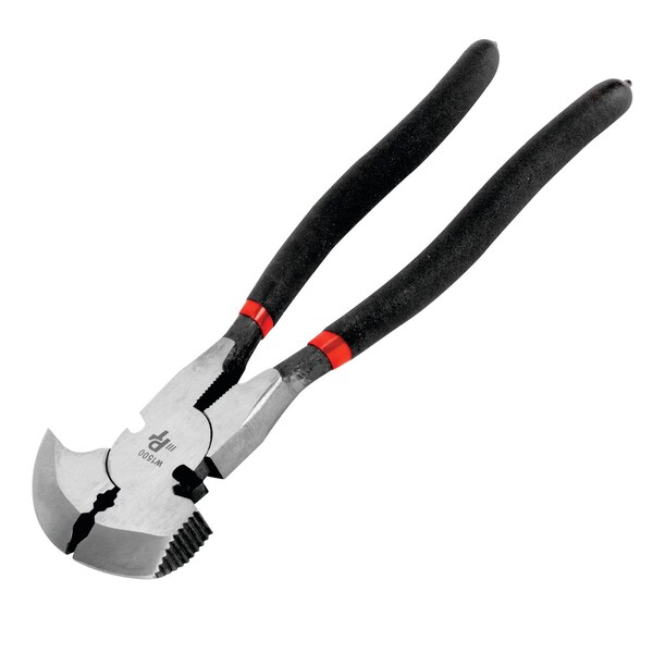 Performance Tool 10 in. Fence Pliers, Drop Forged, Cushion Grip, Wire Cutters W1500 - main