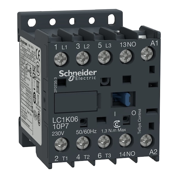 Schneider Electric IEC Magnetic Contactor, 1NO, 48V AC, 3 P, Non-Reversing, Screw Clamp LC1K1210E7 - main