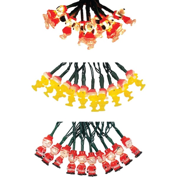 Peanuts Warm White 10-Bulb LED Snoopy Charlie Brown & Woodstock Battery Operated Light Set 89240_PDQ24_MP24_TRY ME - main