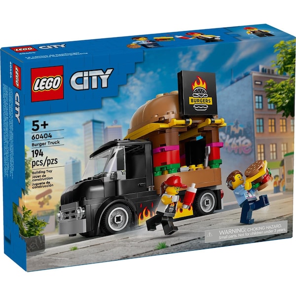 Lego City Burger Truck Building Set Multicolor 194 pc 60404 - main