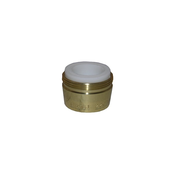 Larsen Supply Co. Dual Thread Aerator, Polished Brass, 15/16 MPT x 55/64 In. FPT x 27 Thread 2948848 - main