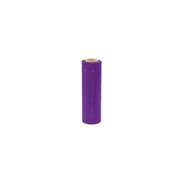 Bubblefast 4-18'' x 80 Gauge x 1500' Purple Cast Hand Stretch Film, 4PK BFSF188CPURPLE - main