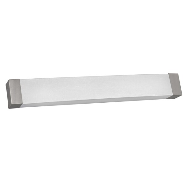 Afx Algiers, LED Vanity Light, 25"W, Satin Nickel Finish, Linen Acrylic Shade ALV2505LAJUDSN - main