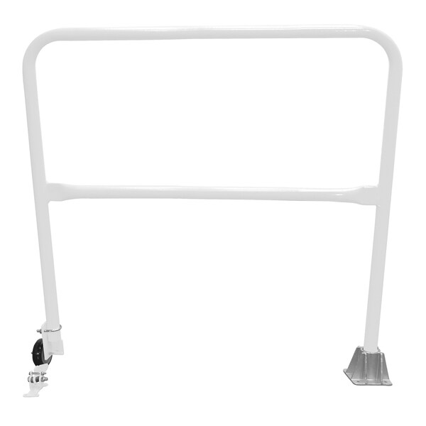 Vestil Steel Dock Safety Swing Gate 4 Ft. Length White SSG-4-WT - main