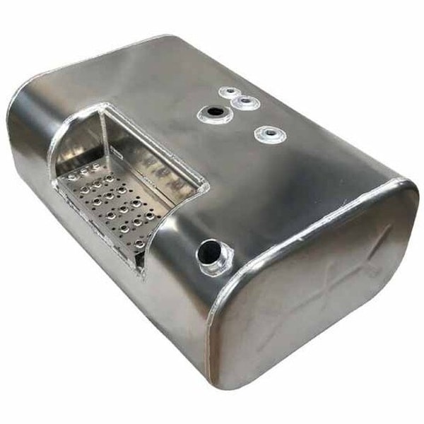 Ilc INTERNATIONAL 4900 YEAR 1990 60 GALLON ALUMINUM FRONT FILL FUEL TANK WITH STEP 15 X 25 X 37 INCH INTL 4900 1990 60 GALLON ALUMINUM FRONT FILL FUEL - main