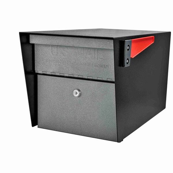 Mail Boss Mail Manager Locking Post-Mount Mailbox, Alpine White, USPS Approved 805912 - main