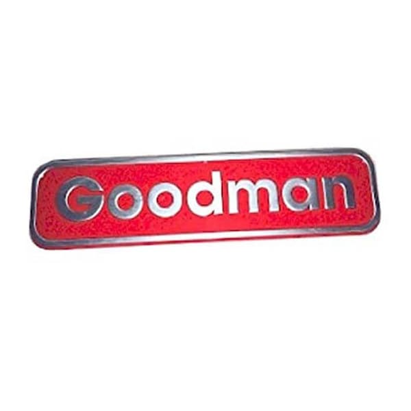 Goodman 0161R00009P Nameplate, Goodman 0161R00009 - main
