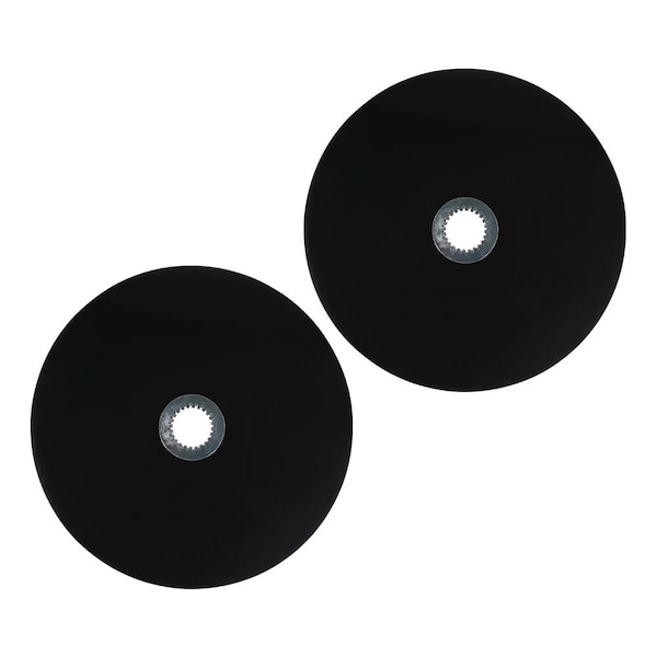 Mytee Products 32in Fifth Wheel Disc Lube Plate w/ Steel Retention Clip - 5mm Thick, HDPE, 2PK 5WD-32x2 - main