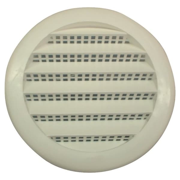 Maurice Franklin Screen Louver 3In Wht Rnd Pls PLW100 3" - main