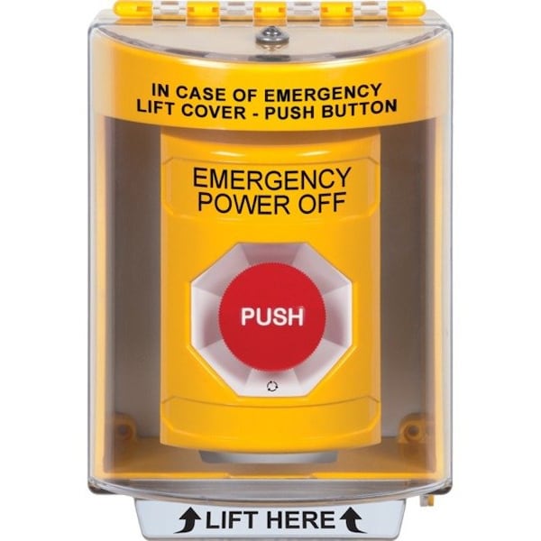 Safety Technology International Emergency Power Off Push Button, 2-7/8" D SS2271PO-EN - main