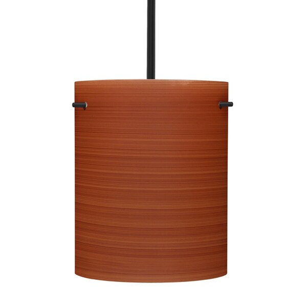 Besa Lighting Besa Tamburo 8 Stem Pendant, Cherry, Black Finish, 1x 11W LED 1TT-4006CH-LED-BK - main