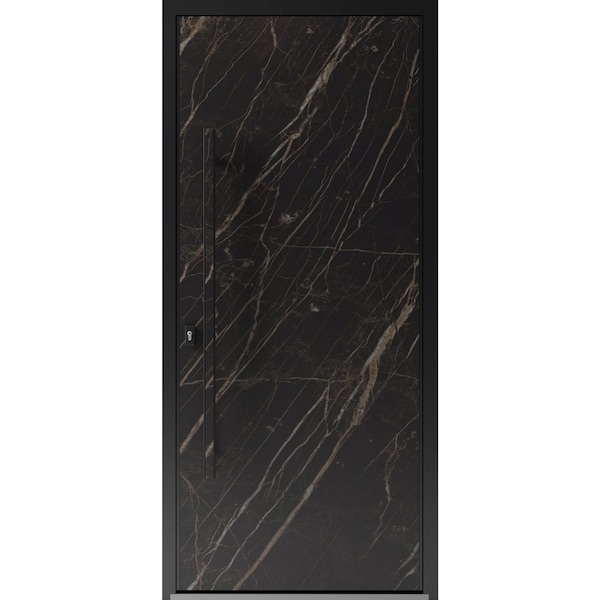 Vdomdoors Steel Door Dekton 0118 Natural Noir Entry Door Painted W36xH80 Right hand Inswing DEKTON0118EXD-NOR-W36xH80-RH-I - main