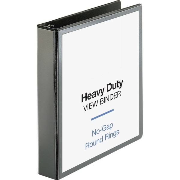 Business Source Premium Round Ring View Binder, Black BSN19650 - main