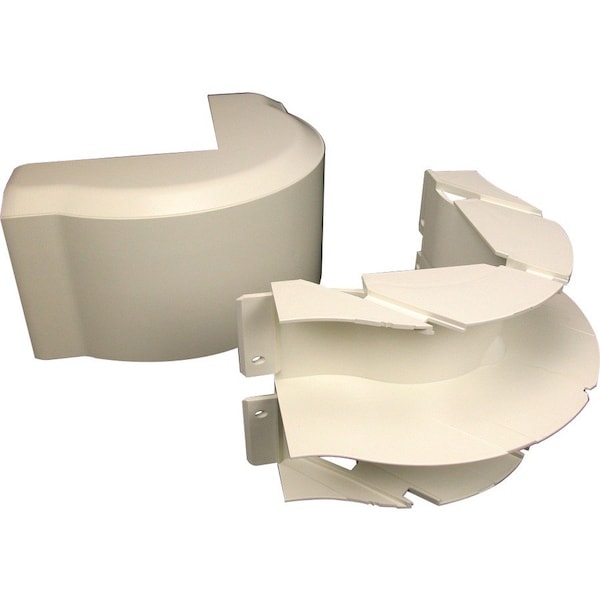 Legrand External Elbow Raceway, 40N2 Series, 4 in W, 2 in H, 4-1/2 in L, Ivory 40N2F19V - main