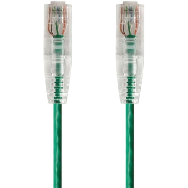 Monoprice SLIMRUN CAT6 UTP CABLE-1FT GREEN 14795 - main