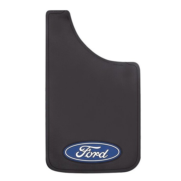 Plasticolor Universal 11 x 19 Set Of 2 Flat Ford Logo Black Fiberglass Reinforced Screw On 000539R01 - main