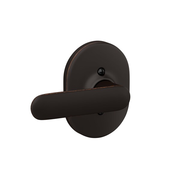 Schlage Residential Davlin Lever with Remsen Rose Half Dummy Aged Bronze Finish F170DAV716RMN - main