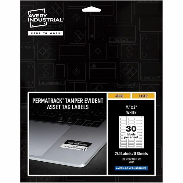 Avery PermaTrack Tamper-Evident Asset T, PK240 60530 - main