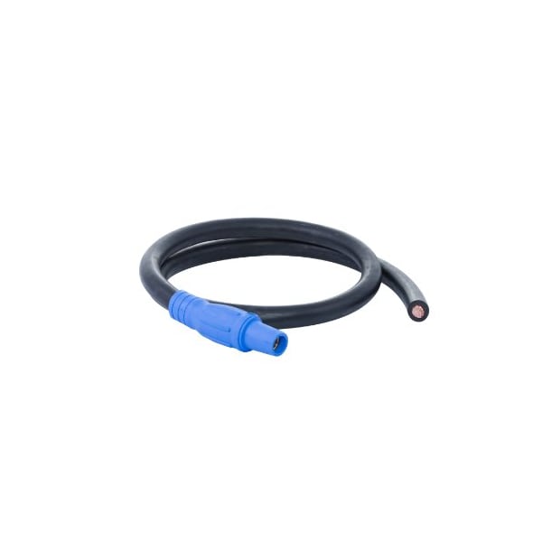 Power Assemblies Type W Pigtail 400A 4/0 AWG Series 16 Female Camlock to Blunt 6 ft, Blue 40TW16006FBB - main