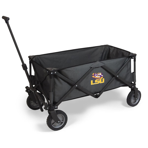 Picnic Time Family Of Brands NCAA LSU Tigers Adventure Wagon Folding Wagon - Wagon Cart 739-00-679-294-0 - main