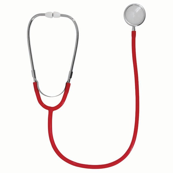 Jorgensen Laboratories JorVet Dual Head Stethoscope, Red, 30" J0205R - main